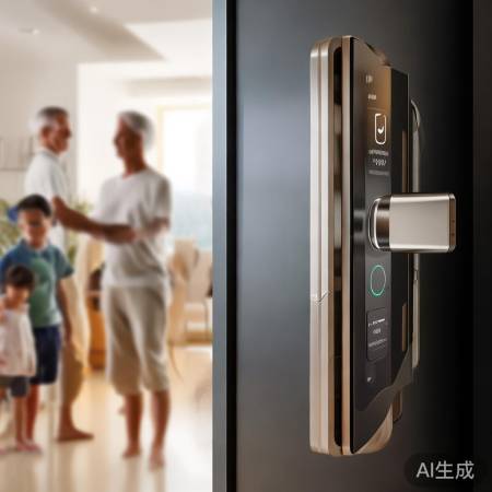 指纹锁,老人孩子易用,临时密码