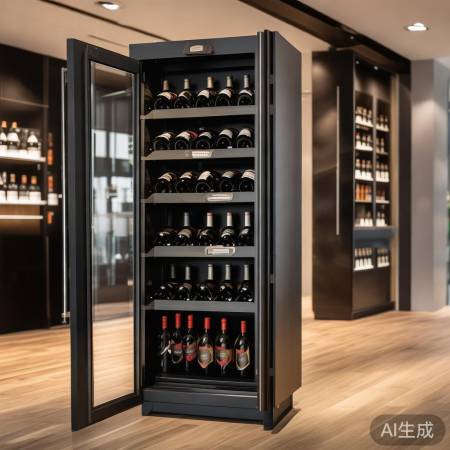 帝玛斯酒柜各市网点统一电话教大家۞红酒杯架设计：酒柜内巧置美酒伴侣