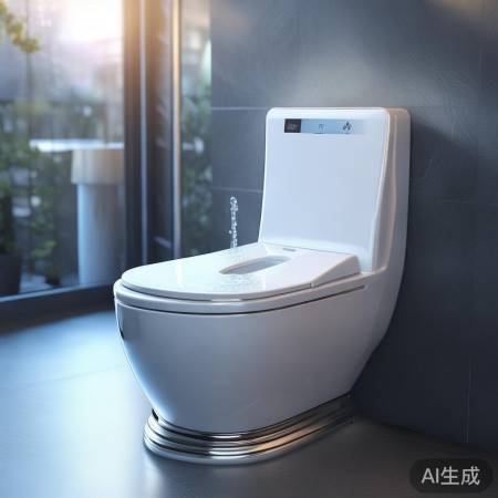 智能马桶自动冲水，舒适便捷