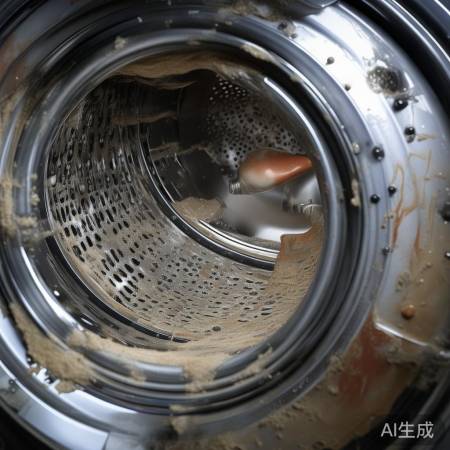 洗衣机内部藏污纳垢