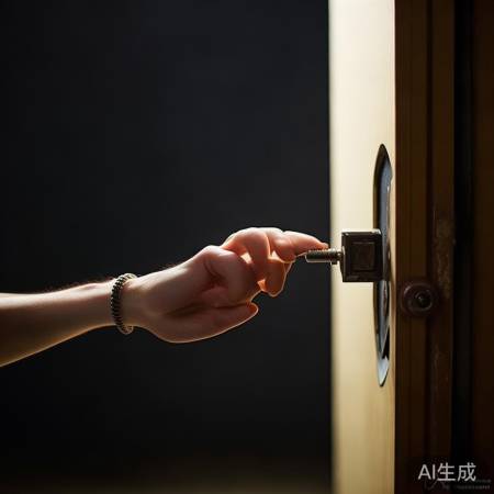 细铁丝拨动锁芯开锁