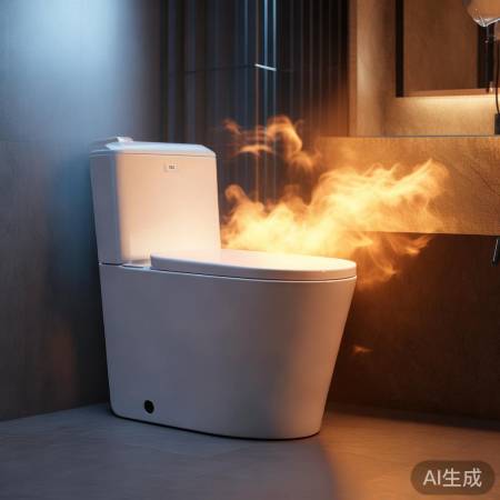 智能马桶暖风烘干，冬日暖意十足