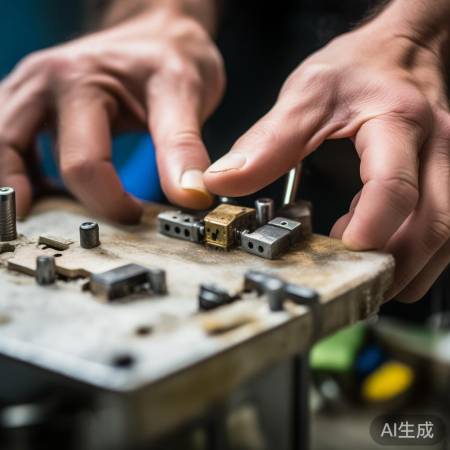 锁体安装，螺丝适中