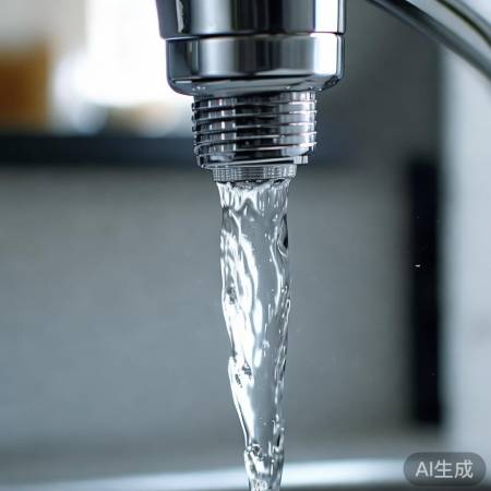 热水器清洁完毕，检查水流。