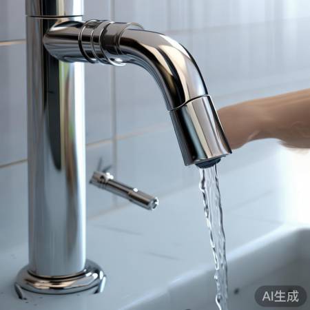 拆下小巧水龙头