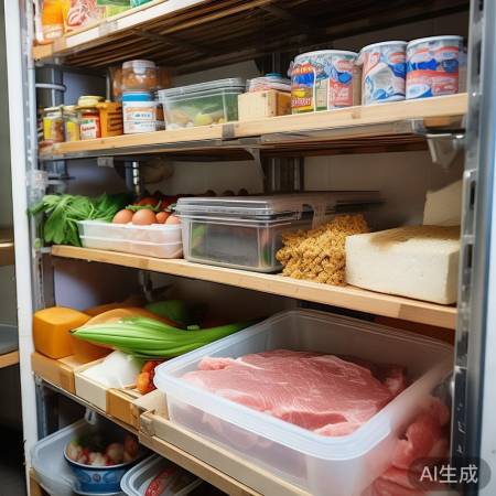 食物分类存放，防交叉污染