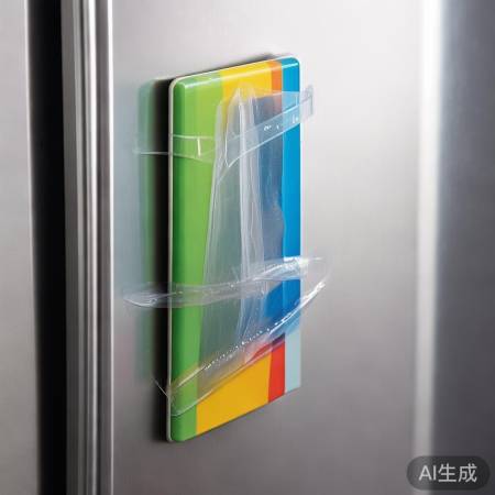 冰箱贴边缘加胶带,牢固加倍