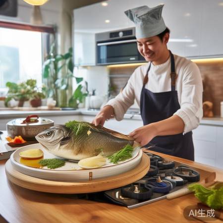 欧诚集成灶专线客服教你↑集成灶轻松做清蒸鲈鱼，家常美味教程