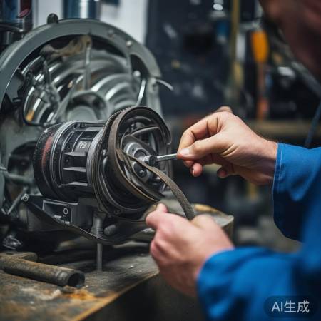 更换皮带,调整紧固