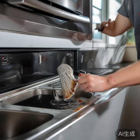 定期清洁集成灶过滤网