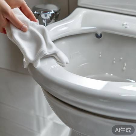 “马桶圈清洁,防黄渍”
