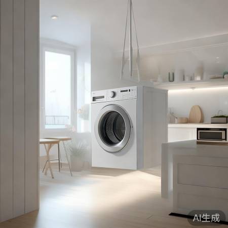 “自然生活，选细长洗衣机吊柜”