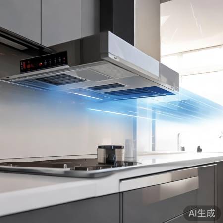 美的集成灶回风板智能调节通风