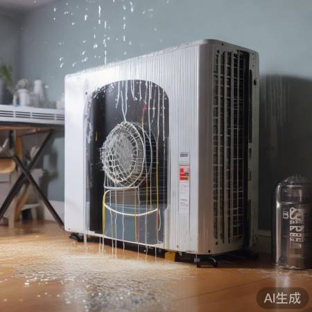 空调冒水,制冷剂不足