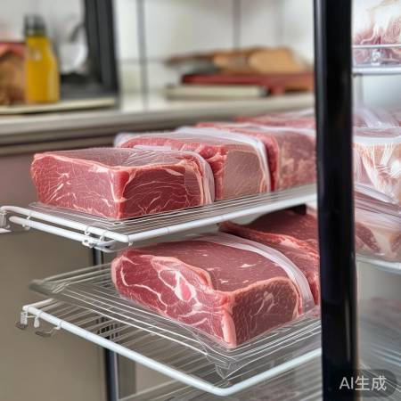 肉类分开放,冷冻切块