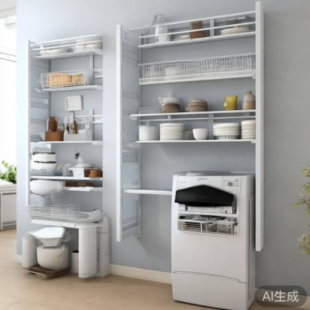 双排洗衣机架,空间收纳好帮手