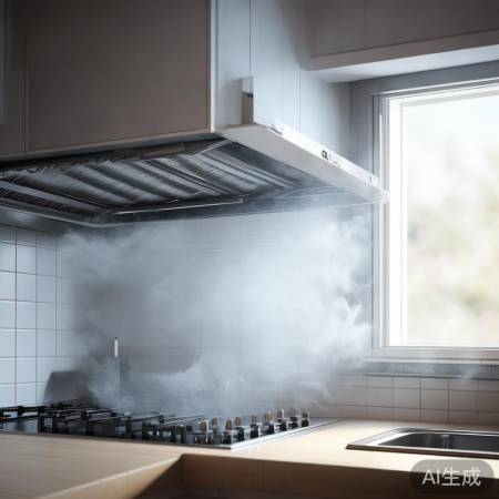 排气孔近通风口，厨房空气更清新