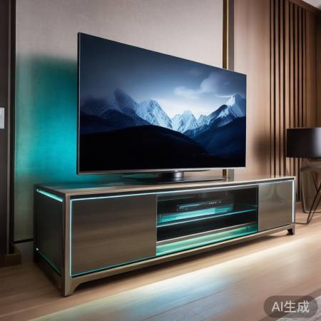 恩仕智能家电总部各点400电话阐释√玻璃柜子电视背景墙设计，打造家居时尚新潮流