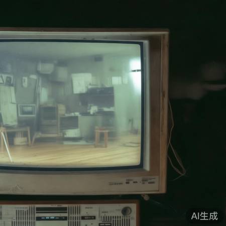 老式CRT电视关闭显模糊