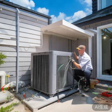 安装空气能要点：电源、排水、通