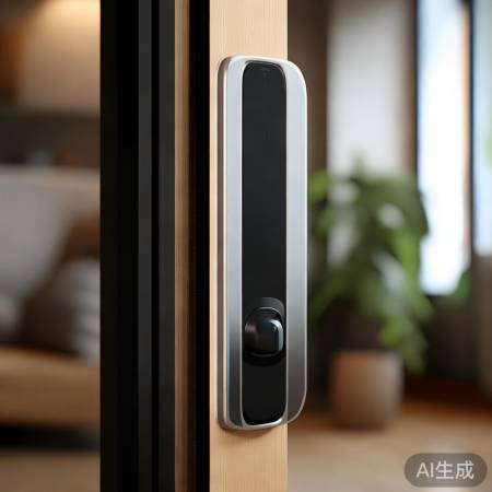 “简约时尚指纹锁，家居美景增色