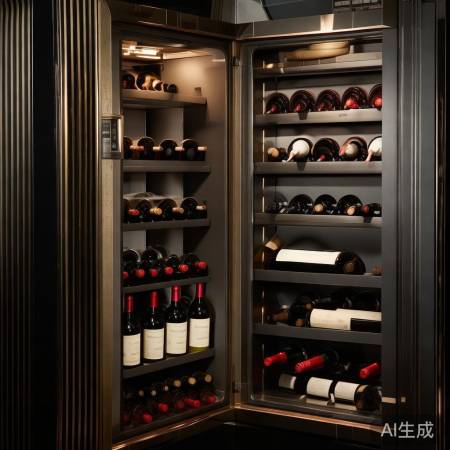 红酒柜内部宽敞，恒温贴心