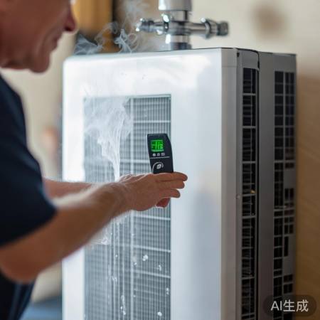 空气能热水器，一键操作，四季无