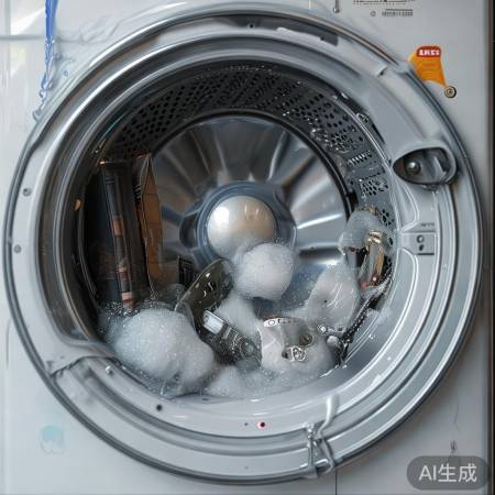 洗衣机里遗落小物件