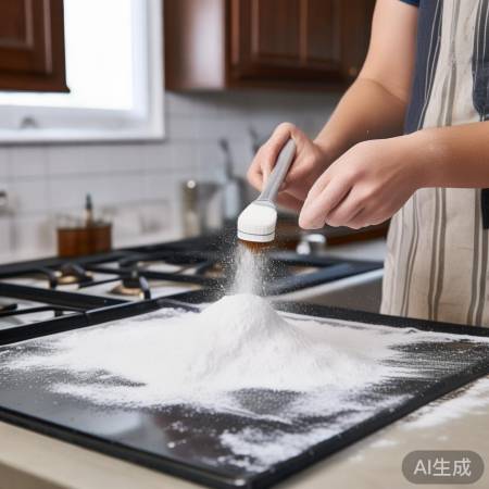 小苏打轻松去油烟机油渍