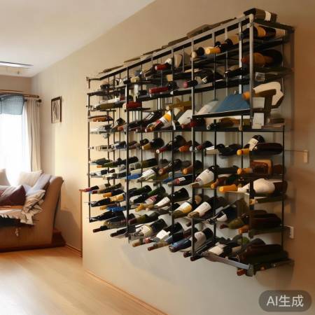 壁挂酒架，空间增储巧用