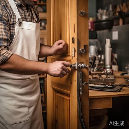 找专业人士调门锁